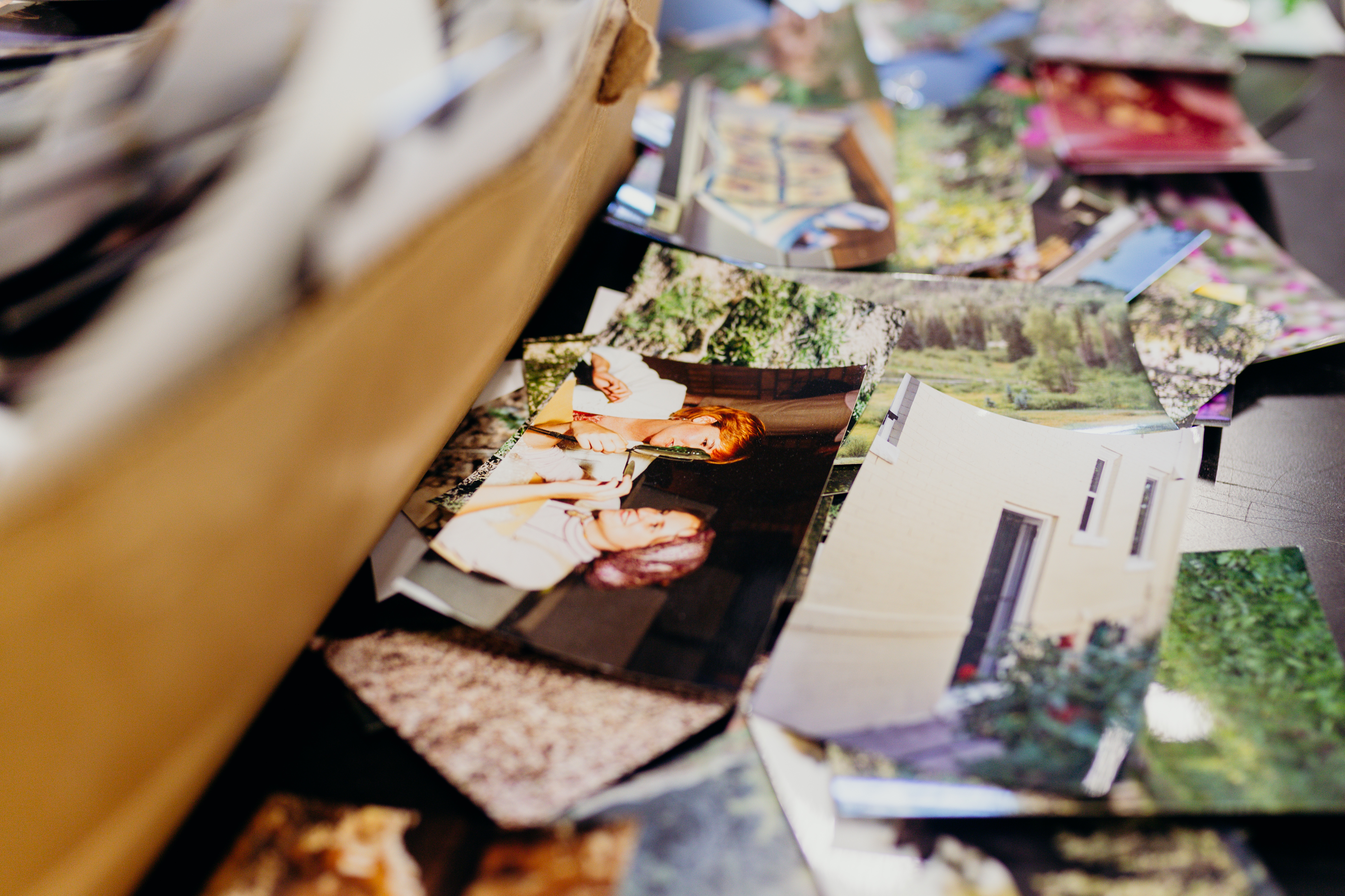 Image of photographs in George P. Perez's studio