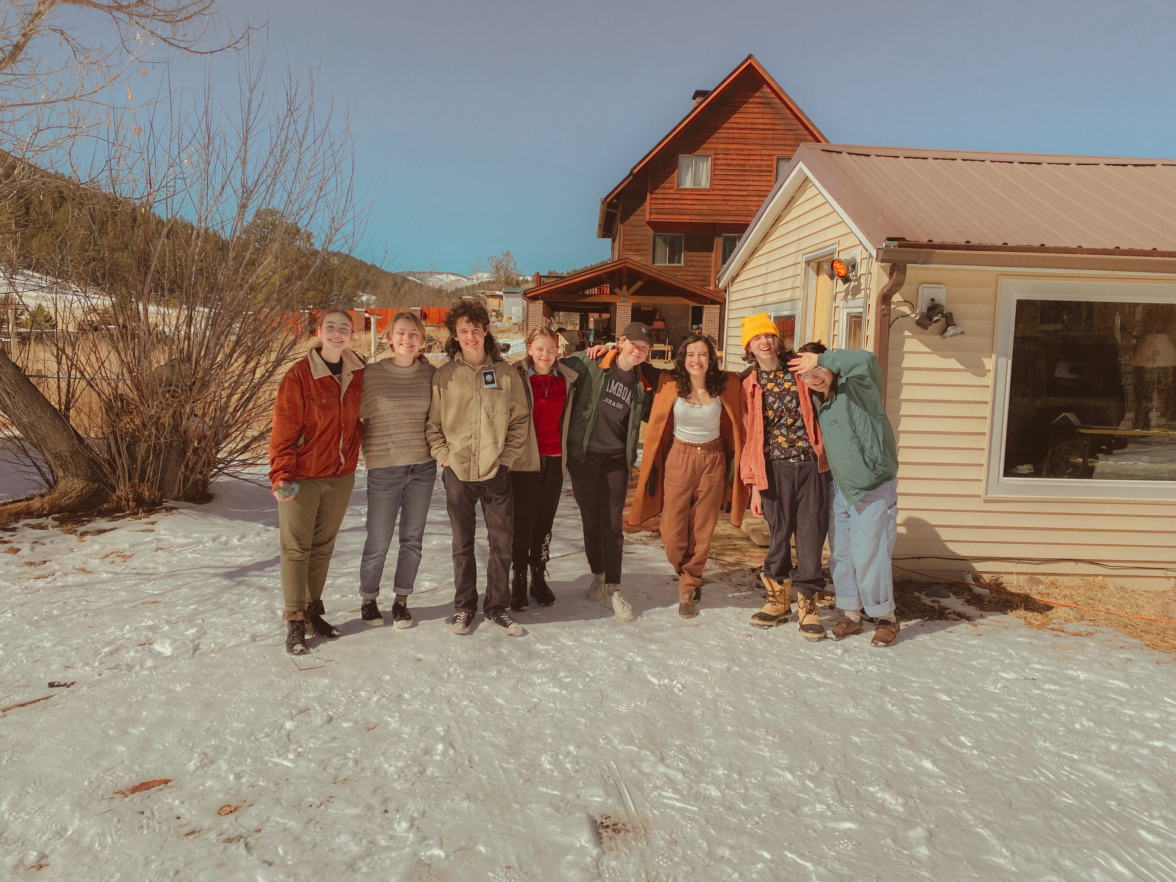 the crew from holding hands with the moon