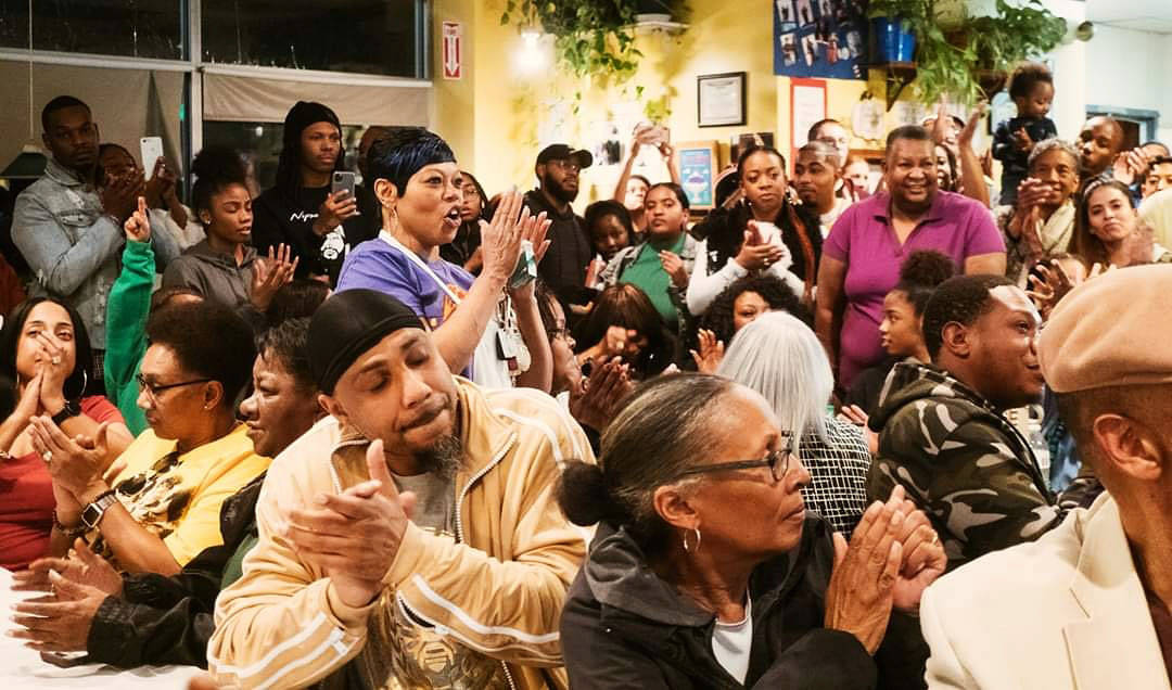 patrons celebrating at Welton Street Cafe