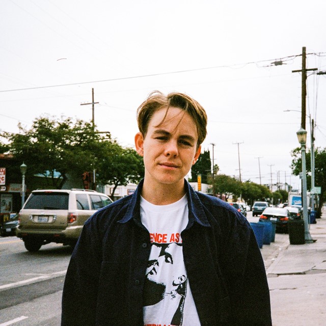 portrait of skateboarder, Leo Baker